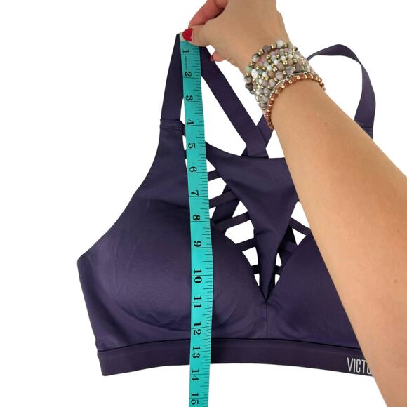 Victoria Sport 34D Purple Incredible Lightweight Criss Cross Back Sports Bra - Picture 6 of 9